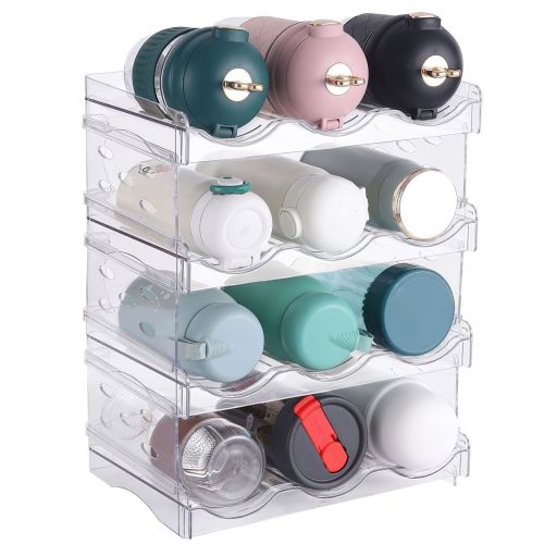 4 Tier Bottle Storage Holder 12 Bottles Transparent Stackable Bottle Organizer Standing Drink Holder Shelf for Kitchen Fridge Cabinet Pantry 4 Tier Bottle Storage Holder 12 Bottles Transparent Stackable Bottle Organizer Standing Drink Holder Shelf for Kitchen Fridge Cabinet Pantry